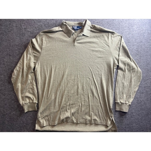 Polo Ralph Lauren Other - Polo Ralph Lauren Mens XXL Long Sleeve Polo Shirt Olive Green Cotton Pony Logo
